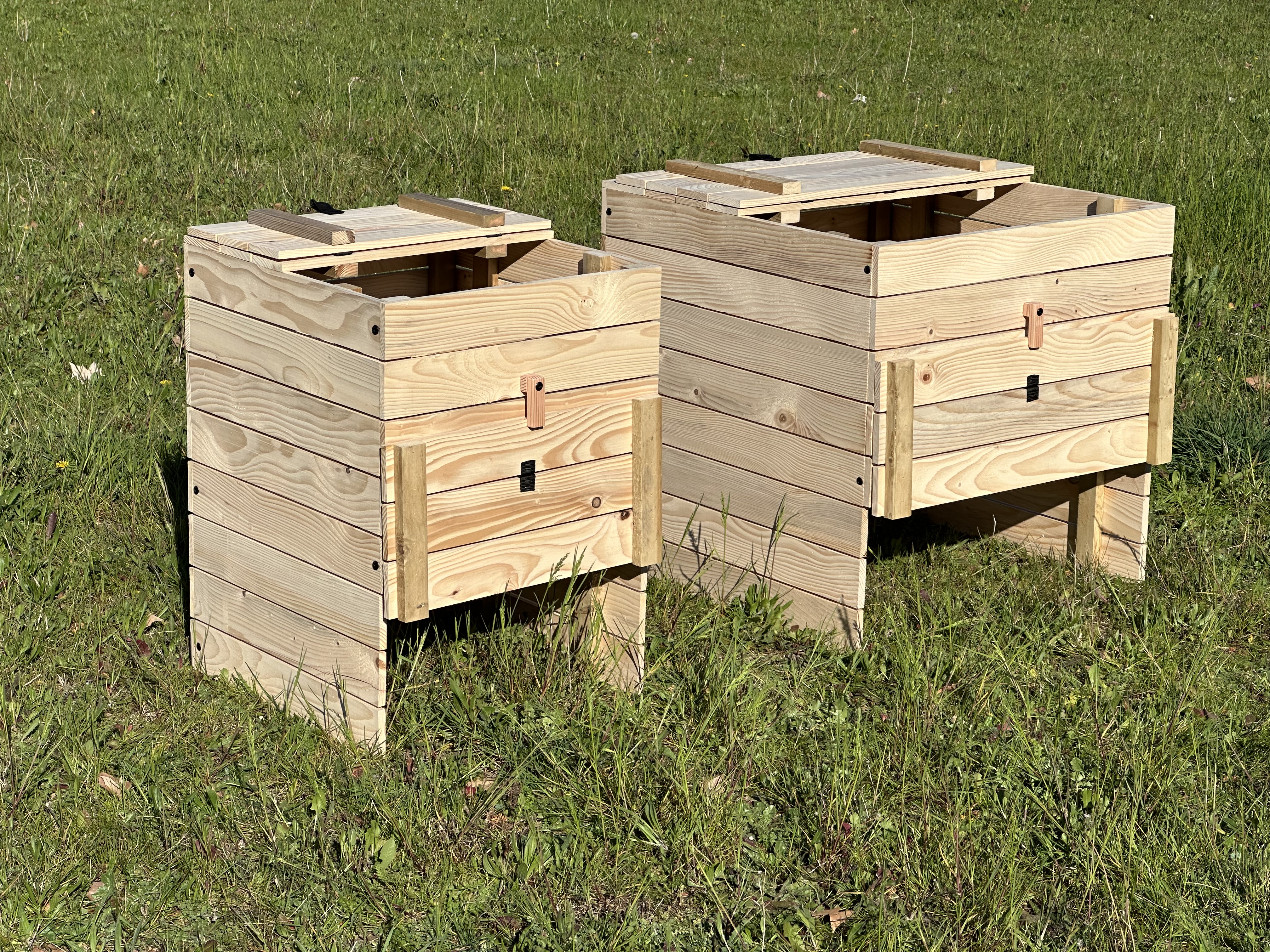 Composteur en bois Composteur en bois naturel