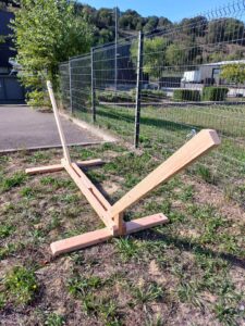 suport de hamac en bois