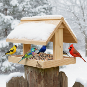 mangeoire à oiseaux maison
