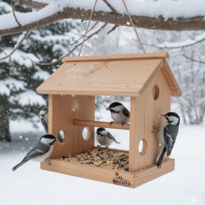 mangeoire à oiseaux maison
