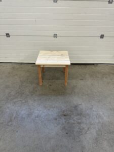 table enfant en bois