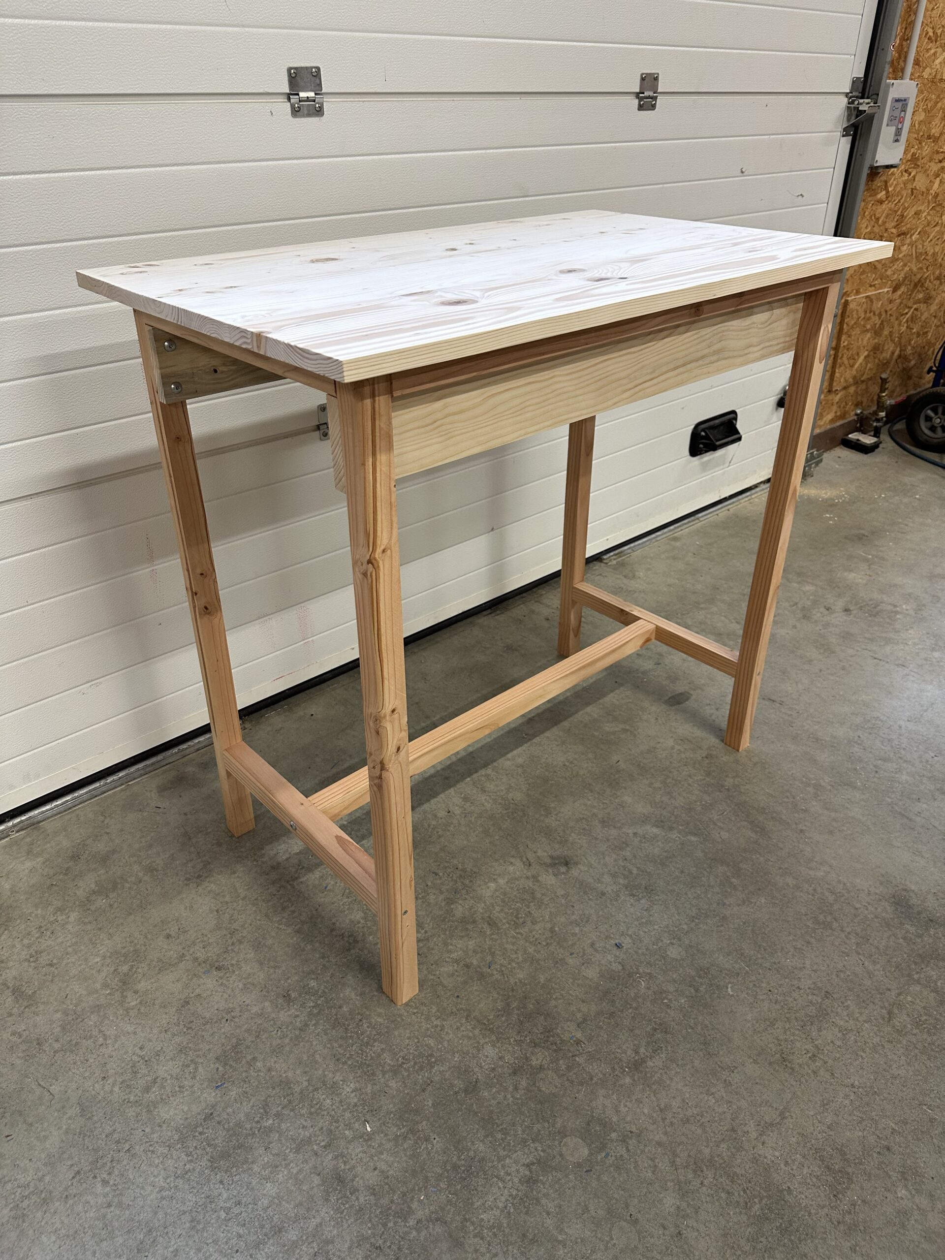 table haute en bois table haute en bois