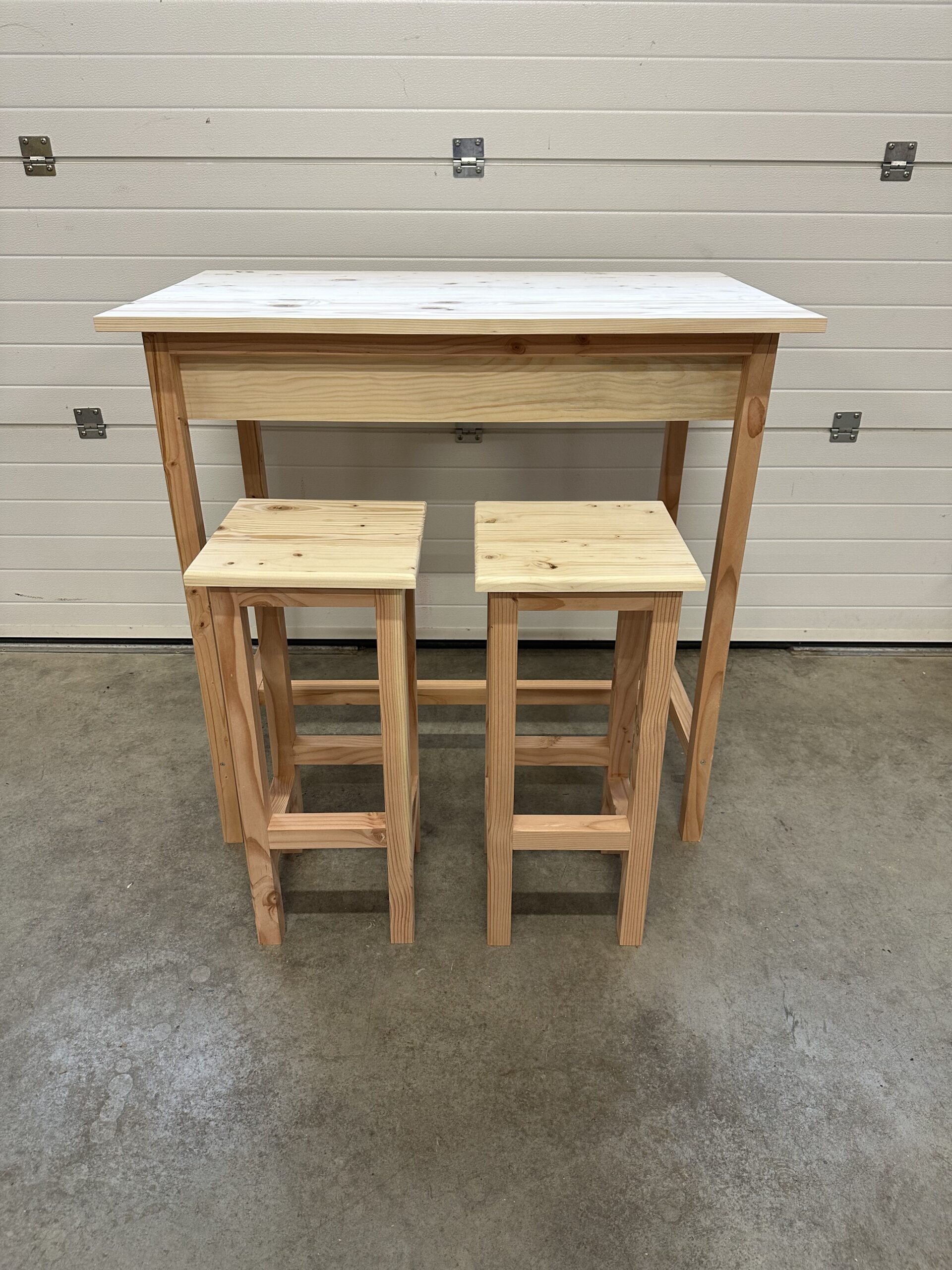 table haute en bois table haute en bois