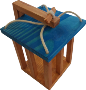 Lanterne en bois fabriqué à Limoux.