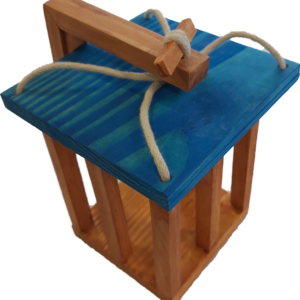 Lanterne en bois fabriqué à Limoux.