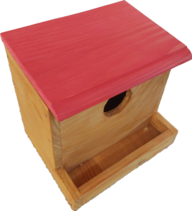 Nichoir à oiseaux en bois, fabriqué par Delexter à Limoux.