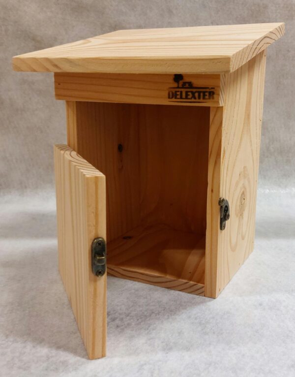 Nichoir semi-ouvert DELEXTER en bois naturel pour rouge-gorge