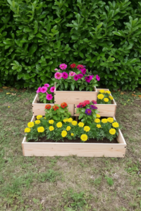 Carré potager en bois, fabriqué à Limoux par Delexter.