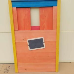 théâtre pliable en bois multicolore