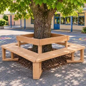 banc tour arbre ecole