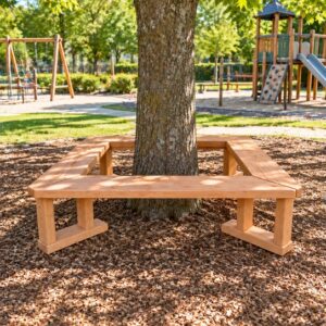 banc tour arbre bois naturel