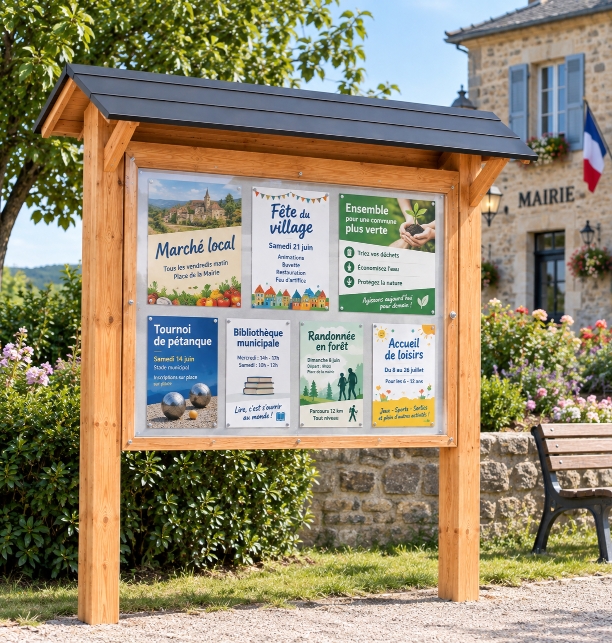 panneau d'affichage extér