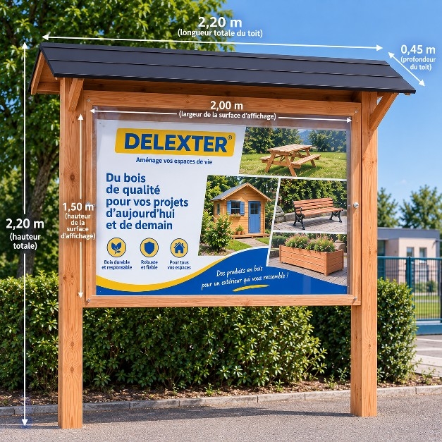 panneau d'affichage extér